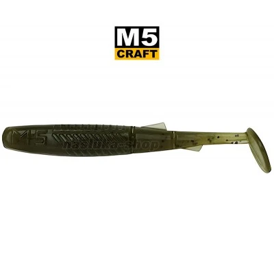 Силиконови примамки M5 Craft Joker Shad 1.5"/38 мм, цвят Green Pumpkin, 10 бр.