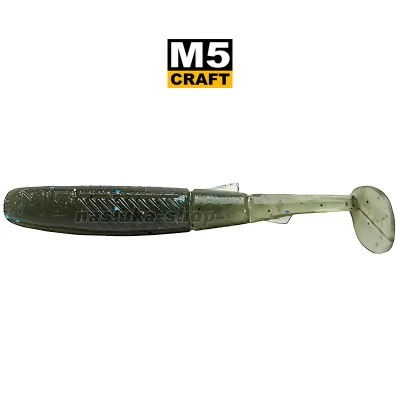 Joker Shad 2.0"/64 мм, цвят Green Melon Силиконови примамки M5 Craft Joker Shad 2.0"/64 мм, цвят Green Melon, 8 бр.