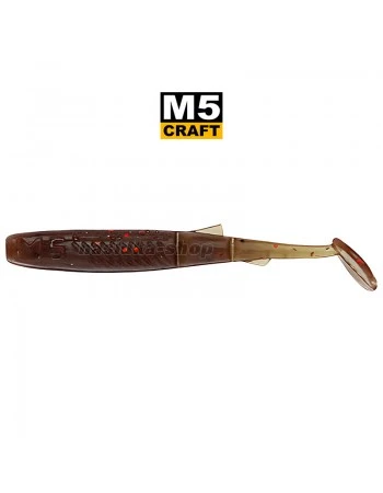Силиконови примамки M5 Craft Joker Shad 2.0"/64 мм, цвят Brown Green, 8 бр.