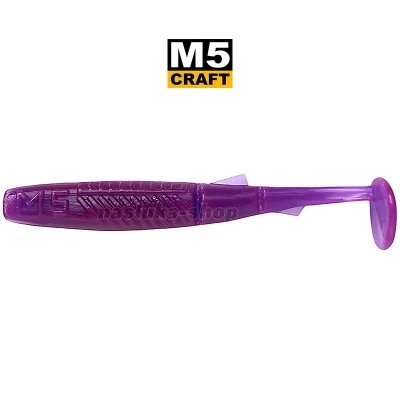 Joker Shad 1.5"/38 мм, цвят Lox Lilac Силиконови примамки M5 Craft Joker Shad 1.5"/38 мм, цвят Lox Lilac, 10 бр.