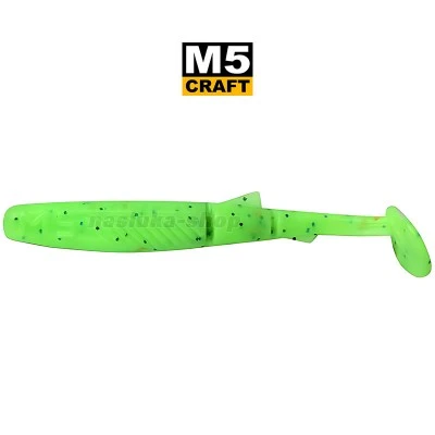 Силиконови примамки M5 Craft Joker Shad 2.0"/64 мм, цвят Chart Green Apple, 8 бр.