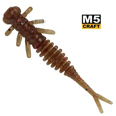 Силиконови примамки M5 Craft Kozyavka 1.5" Brown Green, 10 бр.