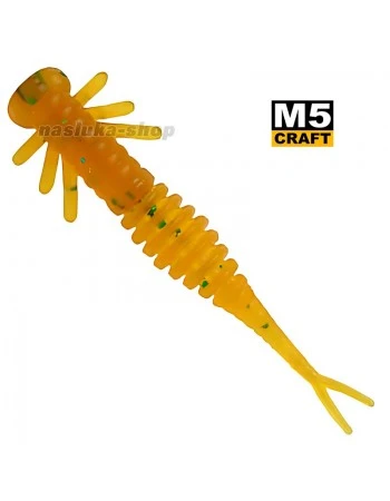 Силиконови примамки M5 Craft Kozyavka 2.0" Motor Oil Caramel, 7 бр.