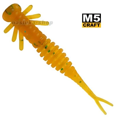 Силиконови примамки M5 Craft Kozyavka 2.0" Motor Oil Caramel, 7 бр.