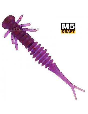 Силиконови примамки M5 Craft Kozyavka 2.0" Lox Dark, 7 бр.