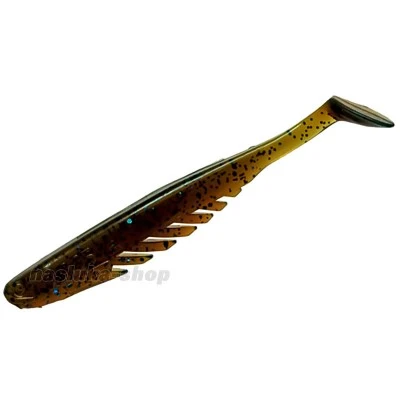 Силиконови примамки M5 Craft Monster Shad 4.0" Motor Oil Red, 4 бр.
