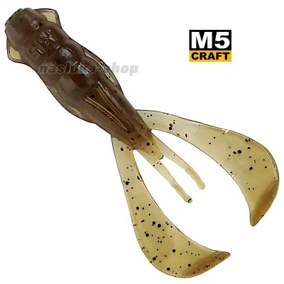 Силиконови примамки M5 Craft Turbo Crayfish 2.8" Brown Pumpkin, 6 бр.