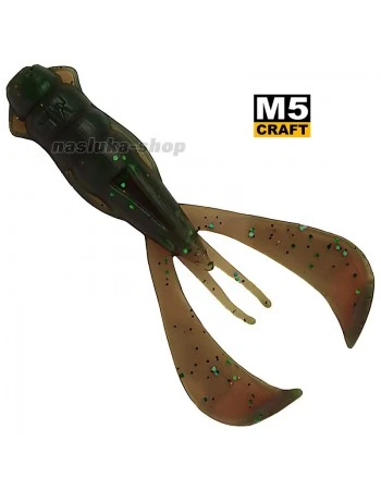 Силиконови примамки M5 Craft Turbo Crayfish 3.5" Motor Oil Red, 4 бр.