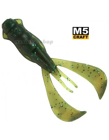 Силиконови примамки M5 Craft Turbo Crayfish 2.0" Motor Oil Classic, 7 бр.