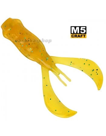 Силиконови примамки M5 Craft Turbo Crayfish 2.8" Motor Oil Caramel, 6 бр.