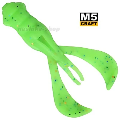 Turbo Crayfish 2.0" Chart Green Apple Силиконови примамки M5 Craft Turbo Crayfish 2.0" Chart Green Apple, 7 бр.
