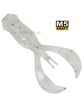 Силиконови примамки M5 Craft Turbo Crayfish 2.8" White Pearl, 6 бр.