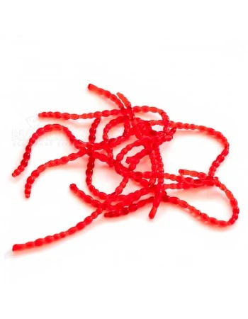 Силиконов вердевас Perchik Blood Worm 25мм, цвят 24, 30 бр.