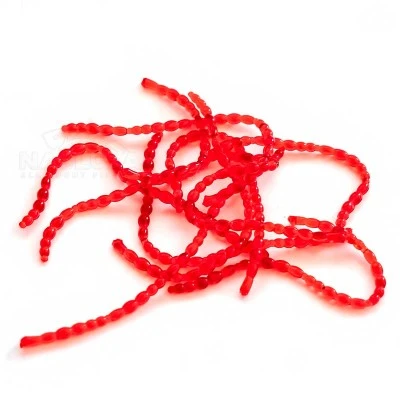 Силиконов вердевас Perchik Blood Worm 25мм, цвят 24, 30 бр.