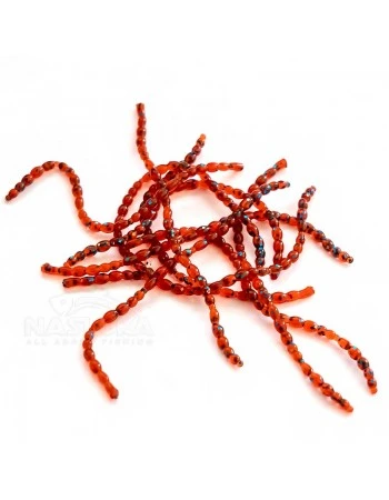 Силиконов вердевас Perchik Blood Worm 25мм, цвят 32, 30 бр.