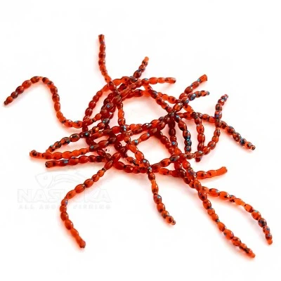 Силиконов вердевас Perchik Blood Worm 25мм, цвят 32, 30 бр.
