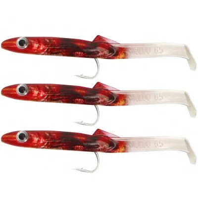 Силиконови примамки Ragot Raglou 3D, 85 мм, цвят ABLR, 3 бр.