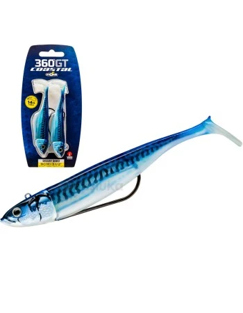 Сет от 2 бр. силиконови шадове с джиг глави Storm 360GT Coastal Biscay Minnow, 9см, 21г, цвят BM