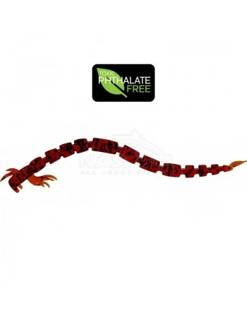 Силиконови червеи Westin Bloodteez Worm, 7.5см, цвят Bloodworm, 6 бр.