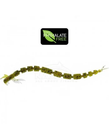Силиконови червеи Westin Bloodteez Worm, 7.5см, цвят Seaweed Pearl, 6 бр.