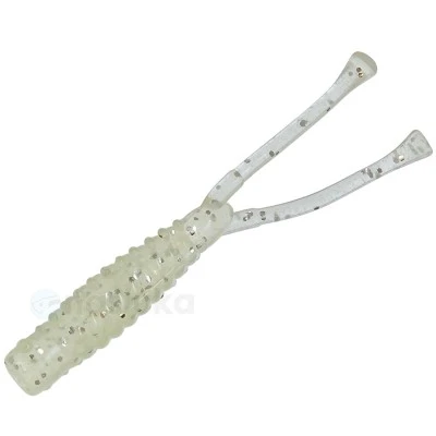 Aji Duo Tail, Silver Glitter - Силиконови примамки, 10 бр.