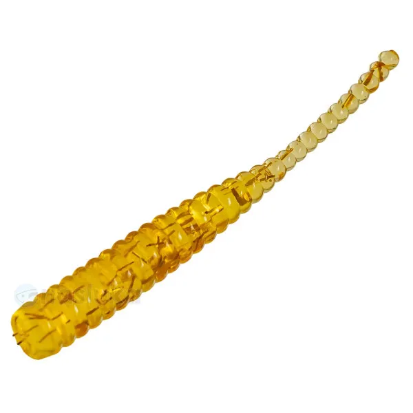 Aji Worm, Gold, Силиконови примамки, 10 бр. — снимка 1