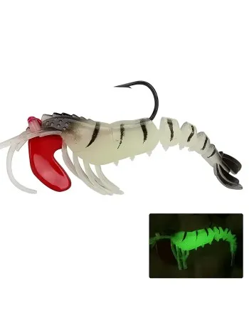 Силиконова примамка, скарида, 7 см, цвят Natural Shrimp