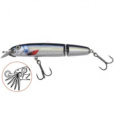 Beast Hi-Lo Jointed Sinking, 120мм/33г, Blue Herring Двуделен потъващ воблер Abu Garcia Beast Hi-Lo Jointed Sinking, 120мм/33г, Blue Herring