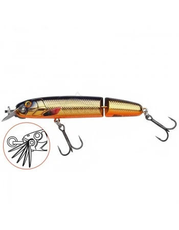 Двуделен потъващ воблер Abu Garcia Beast Hi-Lo Jointed Sinking, 120мм/33г, Gold Black Orange