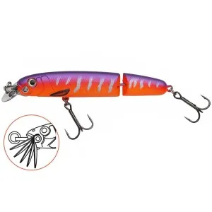 Двуделен потъващ воблер Abu Garcia Beast Hi-Lo Jointed Sinking, 90 мм, 12 г, Red Tiger