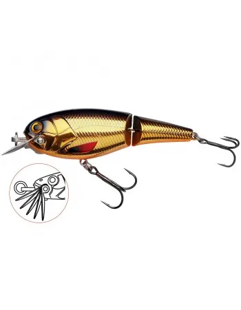 Двуделен плаващ воблер Abu Garcia Beast Hi-Lo Jointed Floating, 120 мм, 47 г, Gold Black Orange