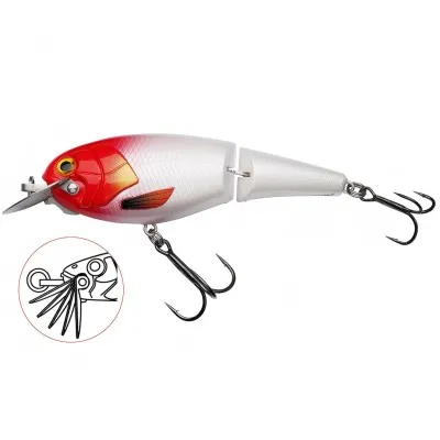Двуделен плаващ воблер Abu Garcia Beast Hi-Lo Jointed Floating, 120 мм, 47 г, Red Head