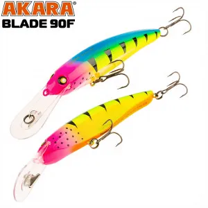 Akara Blade F, 90 мм, 12 г, цвят А124, плаващ воблер Akara Blade F, 90 мм, 12 г, цвят А124, плаващ воблер