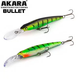 Воблер за тролинг Akara Bullet 115F, 115 мм, 16 г, цвят A132 Воблер за тролинг Akara Bullet 115F, 115 мм, 16 г, цвят A132