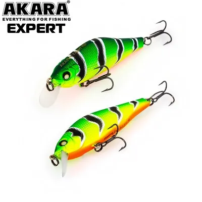 Плаващ воблер Akara Expert F, 70 мм, 9 г, цвят А107