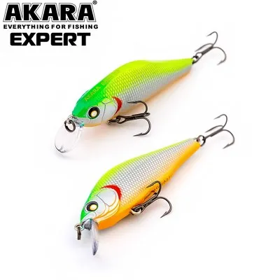 Плаващ воблер Akara Expert F, 70 мм, 9 г, цвят А122