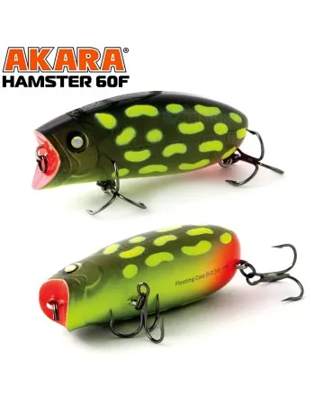 Воблер-Попер Akara Hamster 60F, 10 г, цвят A35