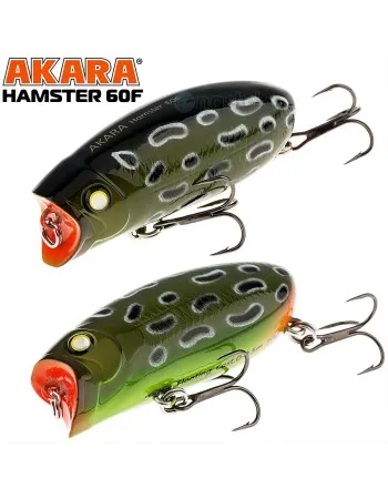 Воблер-Попер Akara Hamster 60F, 10 г, цвят A36