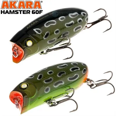 Воблер-Попер Akara Hamster 60F, 10 г, цвят A36