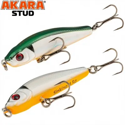 Akara Stud S, 4.5 мм, 4.5 г, цвят А23, потъващ воблер