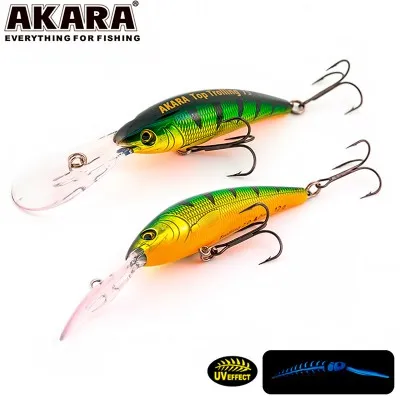 Воблер за тролинг Akara Top Trolling 90 мм, 17 г, цвят A18
