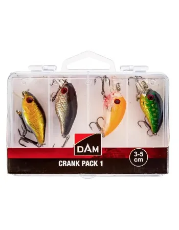 Комплект от 4 воблера DAM Crank Pack 1, 3-5 см