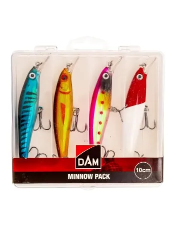 Комплект от 4 воблера DAM Minnow Pack, 8 см