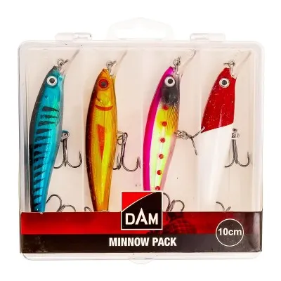 Комплект от 4 воблера DAM Minnow Pack, 10 см