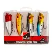 Комплект от 4 бр. попери DAM Topwater Popper Pack с дължина 7-9см за Щука, Сом, Распер