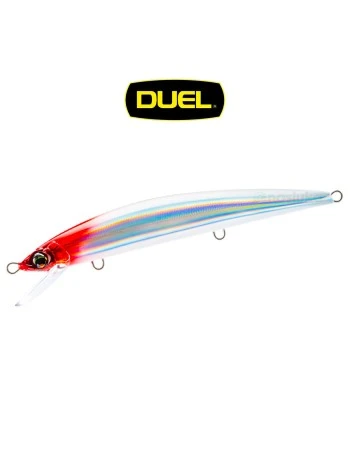 Плаващ морски воблер Duel Aile Magnet TG Minnow Slim F, 145мм, 30г, цвят HRH
