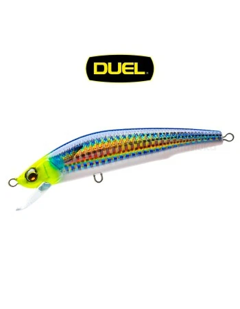 Плаващ морски воблер Duel Aile Magnet TG Minnow F, 105мм, 18г, цвят HCHM