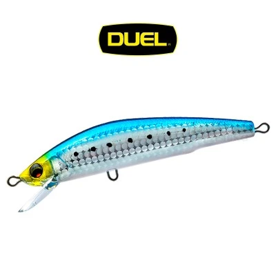 Плаващ морски воблер Duel Aile Magnet TG Minnow F, 125мм, 27г, цвят HIW