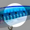 Плаващ Воблер Duel L-Blue Spit Pop 7.0 см 8.5 г - За спининг риболов, За морски риболов