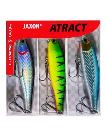 Комплект плаващи воблери Jaxon Atract Logis Mix, 80мм, 10г, 3 бр.